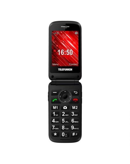 Teléfono Móvil Telefunken S430 para Personas Mayores/ Rojo