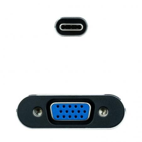 Adaptador Nanocable 10.16.4101-G/ USB Tipo-C Macho - VGA Hembra