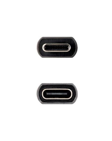 Cable Alargador USB 3.2 Nanocable 10.01.4401/ USB Tipo-C Macho - USB Tipo-C Hembra/ 1m/ Negro