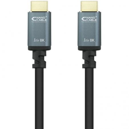 Cable HDMI 2.1 IRIS 8K Nanocable 10.15.8005/ HDMI Macho - HDMI Macho/ 5m/ Negro