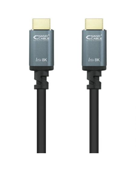 Cable HDMI 2.1 IRIS 8K Nanocable 10.15.8010/ HDMI Macho - HDMI Macho/ 10m/ Negro
