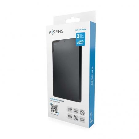 Caja Externa para Disco Duro de 2.5' Aisens ASE-2520B/ USB 3.1/ Sin tornillos