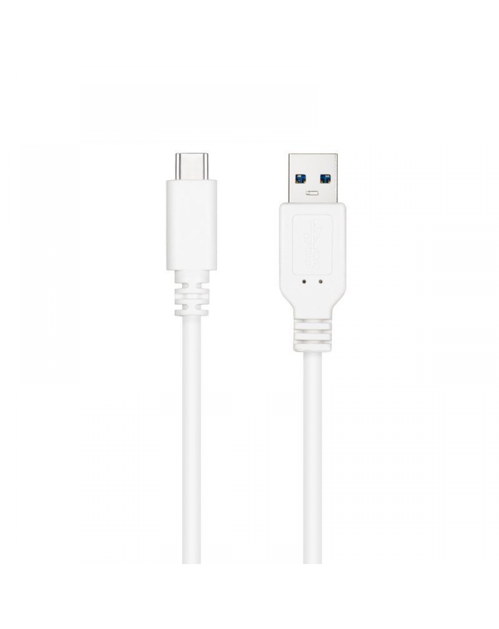 Cable USB 3.1 Nanocable 10.01.4001-L150-W/ USB Tipo-C Macho - USB Macho/ 1.5m/ Blanco