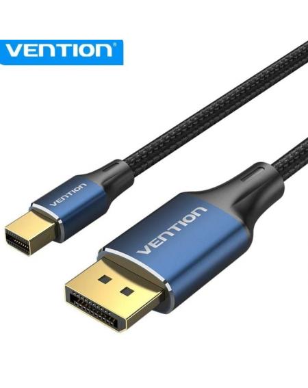 Cable Conversor DisplayPort 1.4 8K Vention HCFLH/ DisplayPort Macho - Mini DisplayPort Macho/ 2m/ Negro y Azul