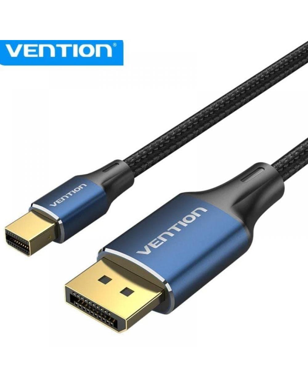 Cable Conversor DisplayPort 1.4 8K Vention HCFLH/ DisplayPort Macho - Mini DisplayPort Macho/ 2m/ Negro y Azul