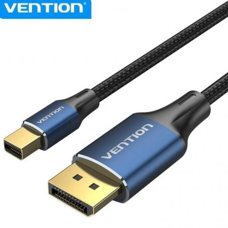 Cable Conversor DisplayPort 1.4 8K Vention HCFLH/ DisplayPort Macho - Mini DisplayPort Macho/ 2m/ Negro y Azul