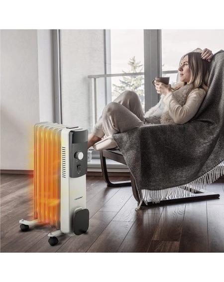 Radiador de Aceite Blaupunkt BP1009/ 1500W/ 7 Elementos Caloríficos