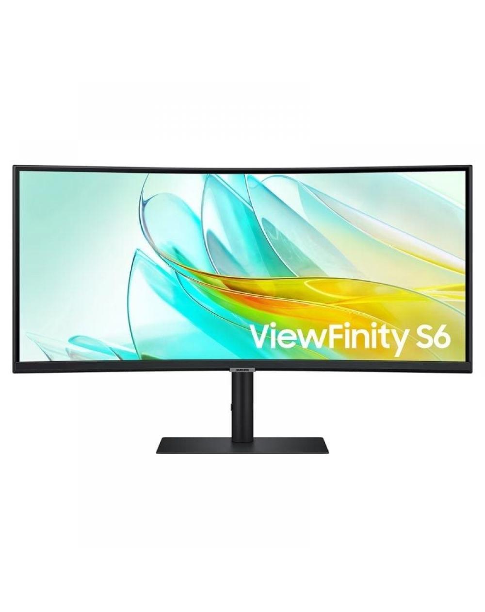 Monitor Profesional Ultraparonámico Curvo Samsung ViewFinity S6 S34C652UAU 34'/ UWQHD/ Multimedia/ Negro