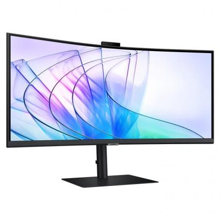 Monitor Profesional Ultraparonámico Curvo Samsung ViewFinity S6 S34C652VAU 34'/ UWQHD/ Webcam/ Multimedia/ Negro