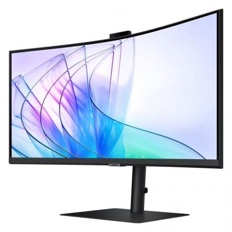 Monitor Profesional Ultraparonámico Curvo Samsung ViewFinity S6 S34C652VAU 34'/ UWQHD/ Webcam/ Multimedia/ Negro