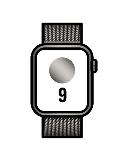 Apple Watch Series 9/ Gps/ Cellular/ 41mm/ Caja de Acero Grafito/ Correa Milanese Loop Grafito