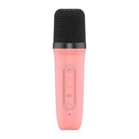 Altavoz Bluetooth Universal Música 6W COOL Mini Karaoke + Micrófono Rosa