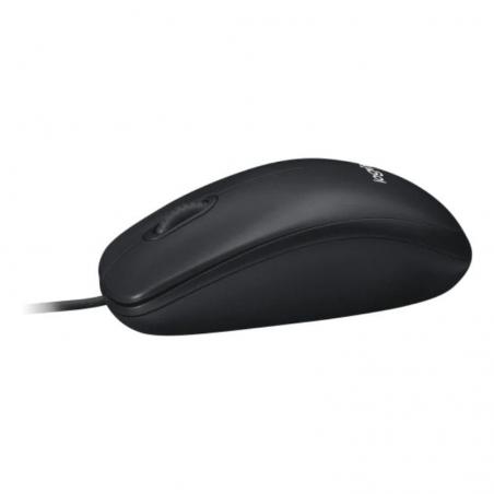 Ratón Logitech M100/ Hasta 1000 DPI/ Negro