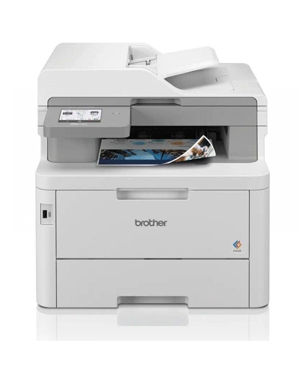 Multifunción Láser Color Brother MFC-L8340CDW WiFi/ Fax/ Dúplex/ Blanca