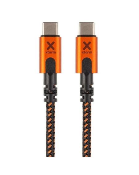 Cable USB Tipo-C Xtorm CXX005/ USB Tipo-C Macho - USB Tipo-C Macho/ 1.5m/ Naranja y Negro