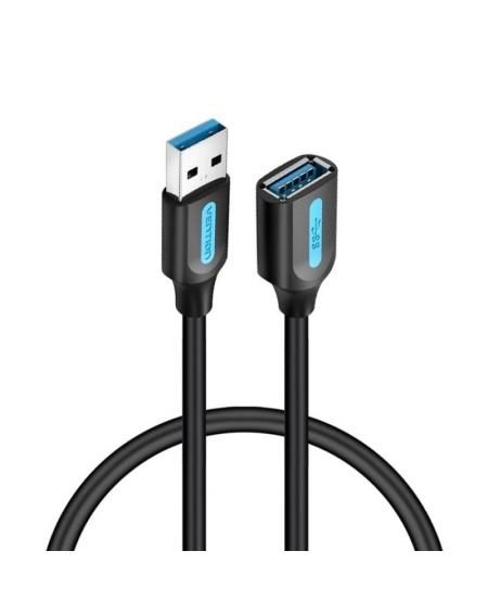 Cable Alargador USB 3.0 Vention CBHBD/ USB Macho - USB Hembra/ 50cm/ Negro