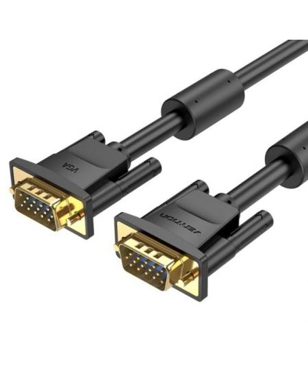 Cable SVGA Vention DAEBJ/ VGA Macho - VGA Macho/ 5m/ Negro