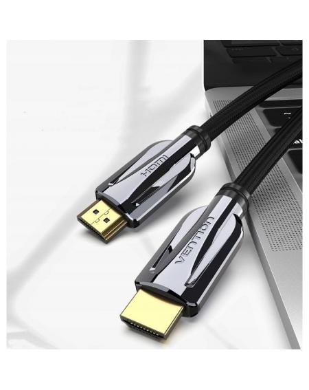 Cable HDMI 2.1 8K Vention AALBF/ HDMI Macho - HDMI Macho/ 1m/ Gris y Negro