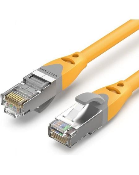 Cable de Red RJ45 SFTP Vention IBHYN Cat.6A/ 15m/ Amarillo