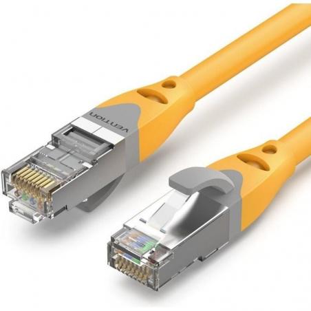 Cable de Red RJ45 SFTP Vention IBHYJ Cat.6A/ 5m/ Amarillo