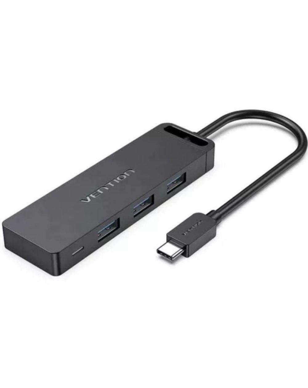 Hub USB Tipo-C Vention TGTBB/ 3xUSB/ 1xUSB Tipo-C/ 1x MicroUSB PD