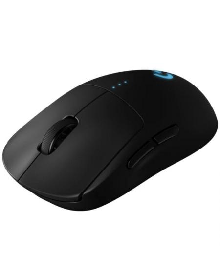 Ratón Gaming Inalámbrico Logitech G PRO/ Batería recargable/ Hasta 25600 DPI/ Negro