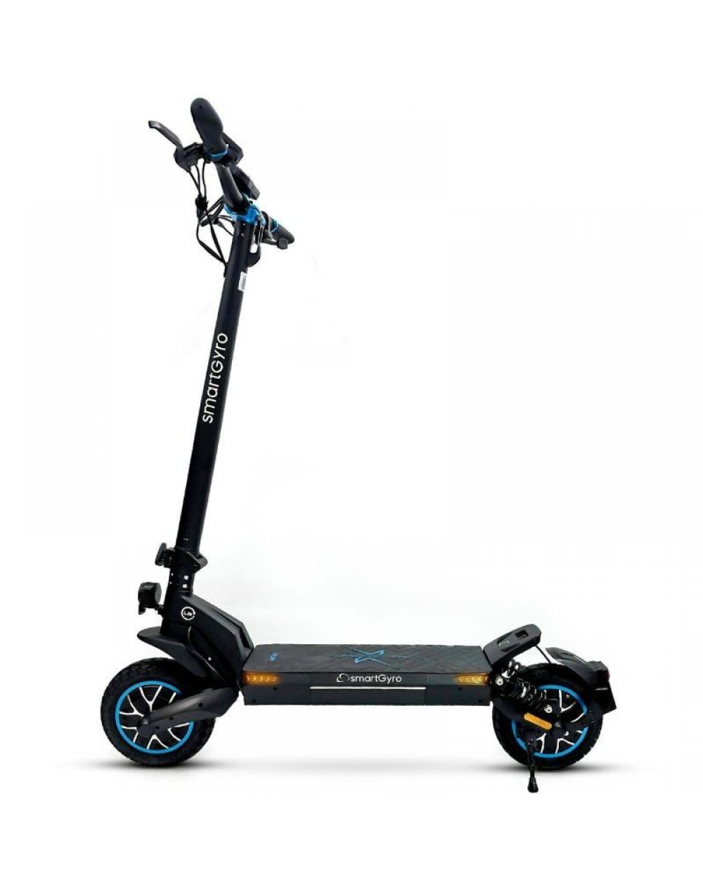 Patinete Eléctrico SmartGyro CrossOver Dual Max/ Motor 1000W/ Ruedas 10'/ 25km/h /Autonomía 60km/ Negro