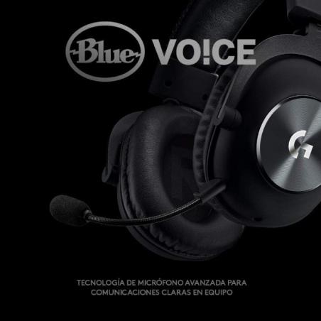 Auriculares Gaming con Micrófono Logitech G Pro X/ USB/ Negro