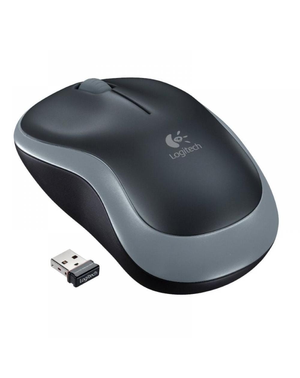 Ratón Inalámbrico Logitech M185 910-002238/ Hasta 1000 DPI/ Gris