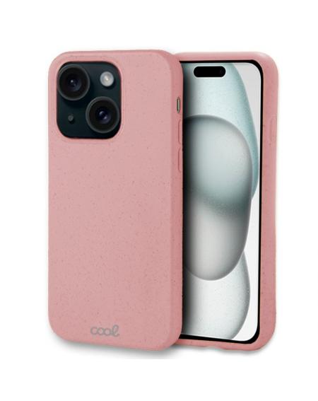 Carcasa COOL para iPhone 15 Eco Biodegradable Rosa