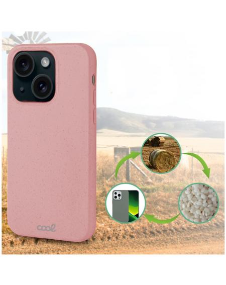 Carcasa COOL para iPhone 15 Eco Biodegradable Rosa