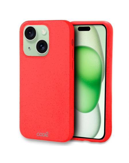 Carcasa COOL para iPhone 15 Plus Eco Biodegradable Rojo