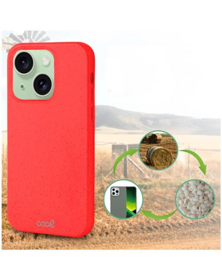 Carcasa COOL para iPhone 15 Plus Eco Biodegradable Rojo