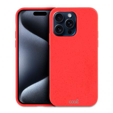 Carcasa COOL para iPhone 15 Pro Eco Biodegradable Rojo