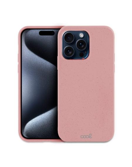 Carcasa COOL para iPhone 15 Pro Eco Biodegradable Rosa