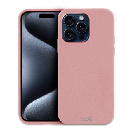 Carcasa COOL para iPhone 15 Pro Eco Biodegradable Rosa