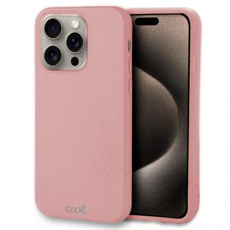 Carcasa COOL para iPhone 15 Pro Max Eco Biodegradable Rosa