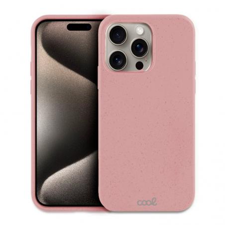 Carcasa COOL para iPhone 15 Pro Max Eco Biodegradable Rosa