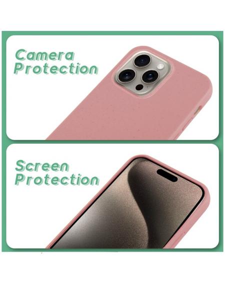 Carcasa COOL para iPhone 15 Pro Max Eco Biodegradable Rosa