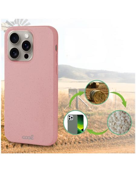 Carcasa COOL para iPhone 15 Pro Max Eco Biodegradable Rosa