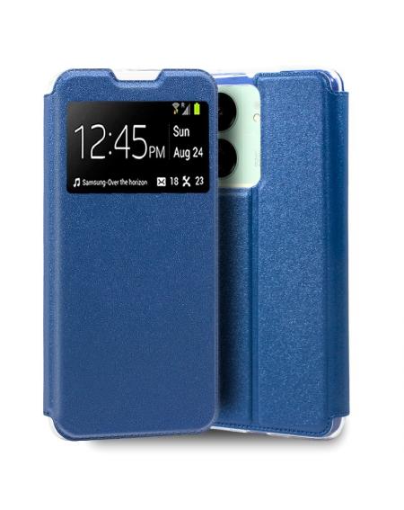 Funda COOL Flip Cover para Xiaomi Redmi 13C / Poco C65 Liso Azul