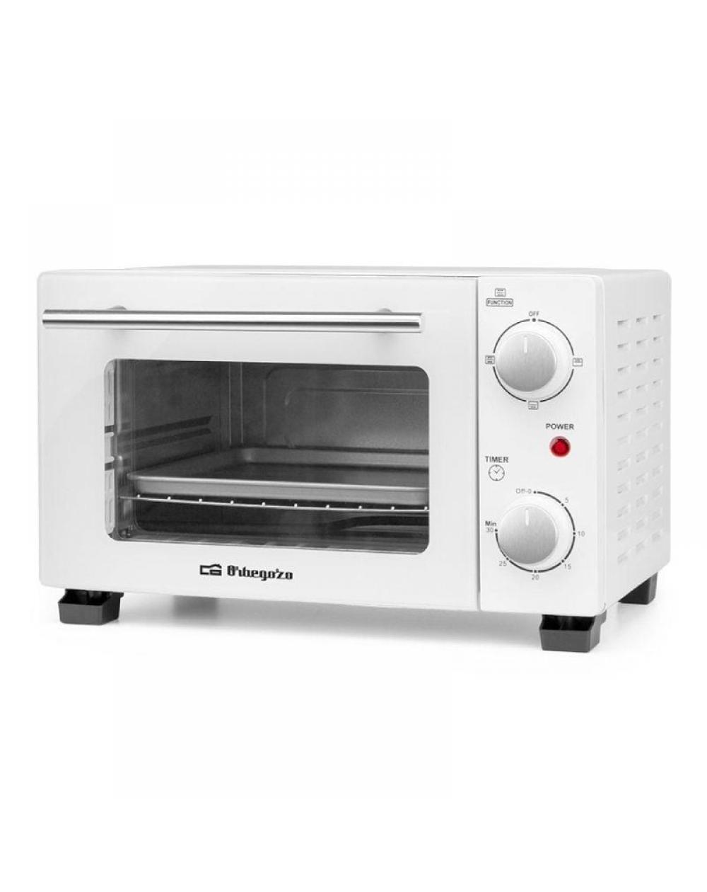 Horno de Sobremesa Orbegozo HO 975/ 800W/ Capacidad 10L/ Blanco