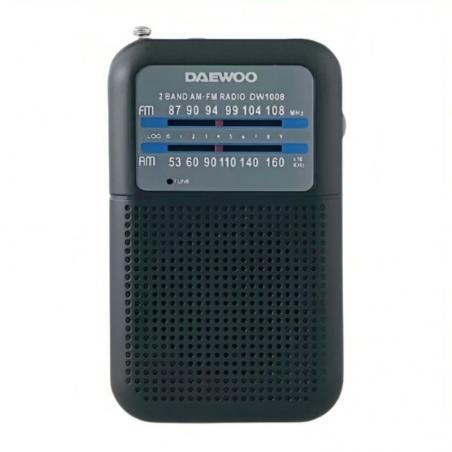 Radio Portátil Daewoo DW1008/ Negra