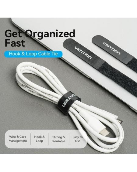 Tira Organizadora de Cables Vention KAOB0-10/ 18cm/ Pack de 10