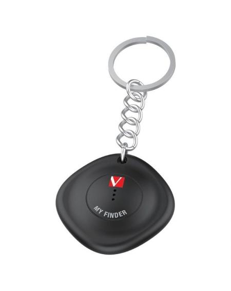 Localizador Verbatim My Finder Bluetooth Tracker MYF-02 compatible con Apple/ Incluye Llavero y Pila/ Negro y Blanco/ Pack de 2