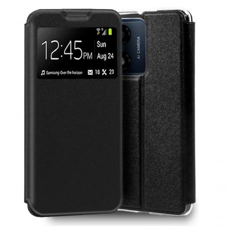 Funda COOL Flip Cover para Motorola Moto E13 Liso Negro