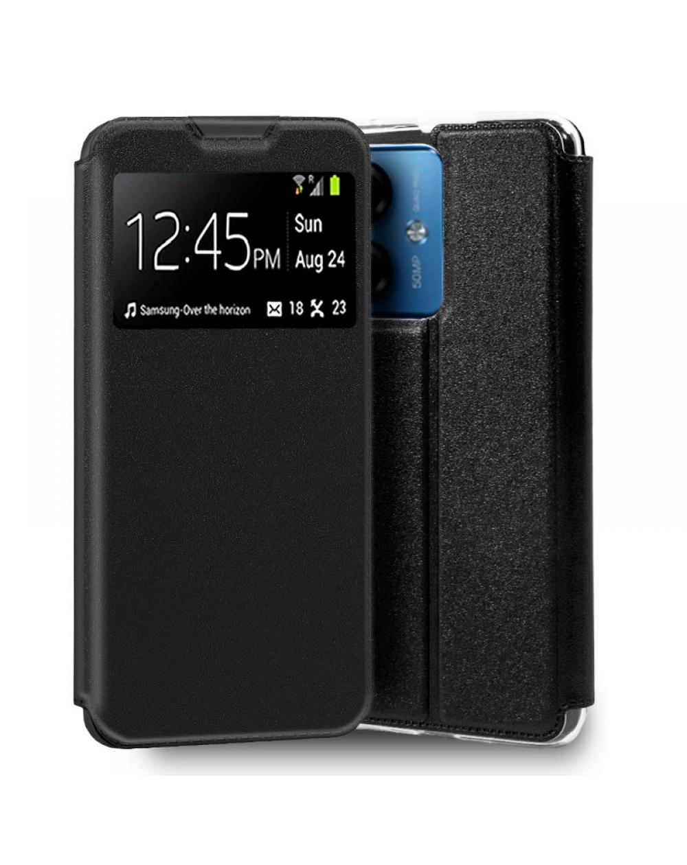 Funda COOL Flip Cover para Motorola Moto G14 Liso Negro