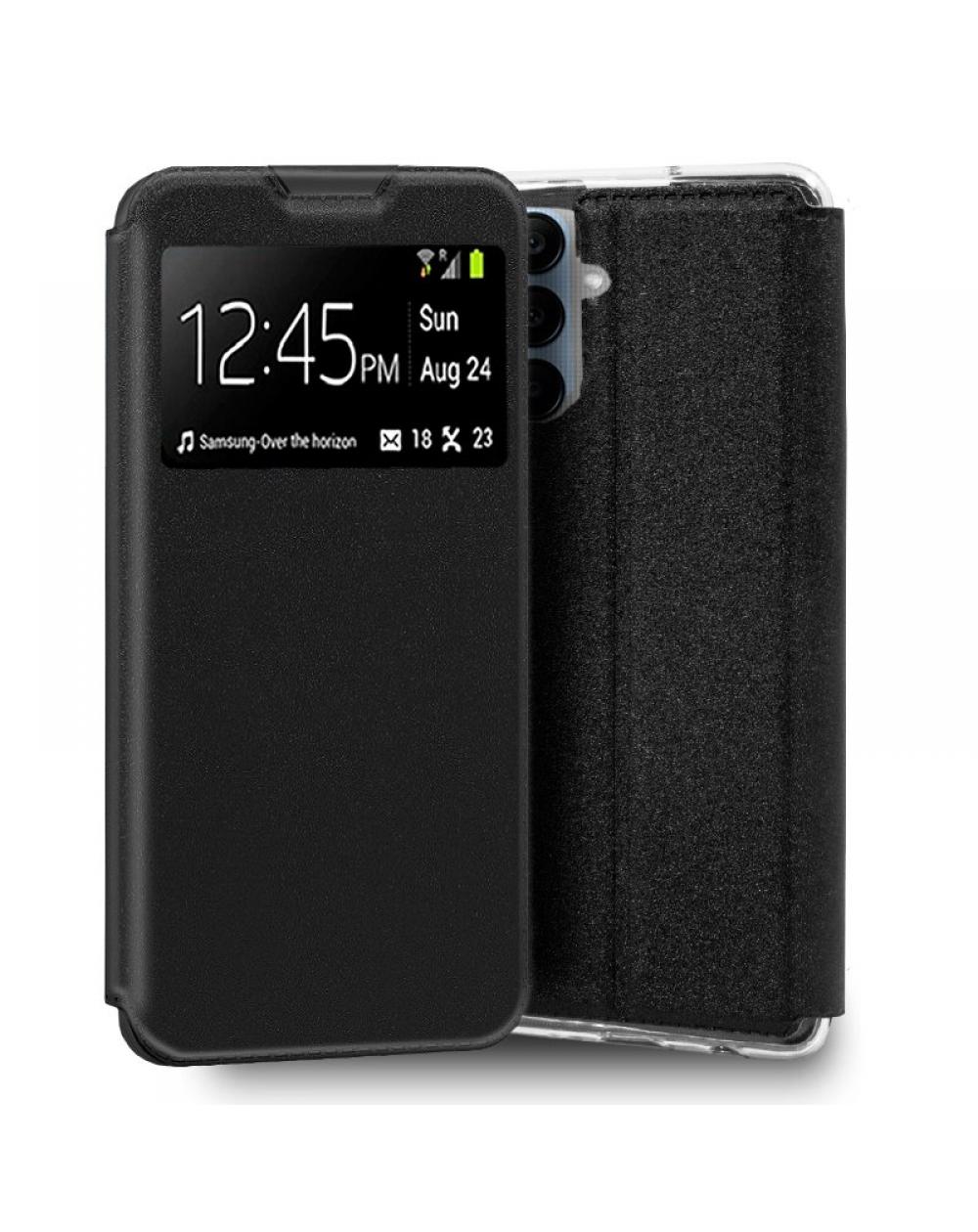 Funda COOL Flip Cover para Samsung A256 Galaxy A25 5G Liso Negro