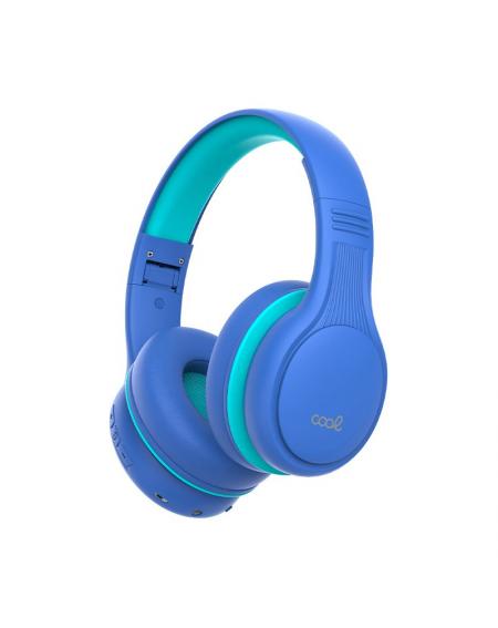 Auriculares Stereo Bluetooth Cascos Infantiles COOL Kids Azul (Volumen Limitado)