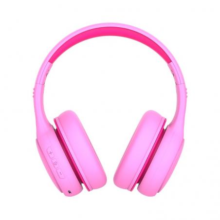 Auriculares Stereo Bluetooth Cascos Infantiles COOL Kids Rosa (Volumen Limitado)